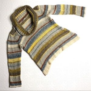 Liv As One Open Knit Striped Sweater SZ L